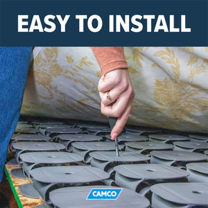 Camco RV Marine 100 Piece Screw Mounted Bed Spring Kit Covering 25 Square Feet