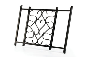 Camco RV/Camper Deluxe Screen Door Grille Adjustable Up To 20" to 32", Black