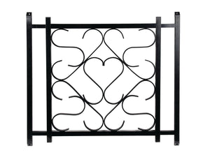 Camco RV/Camper Deluxe Screen Door Grille Adjustable Up To 20" to 32", Black