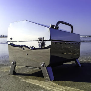 Camco  Grill-Stow N Go 125 Portable Propane Gas Grill with Temperature Gauge