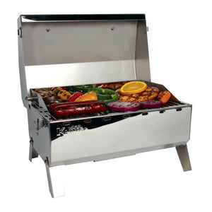 Camco  Grill-Stow N Go 125 Portable Propane Gas Grill with Temperature Gauge