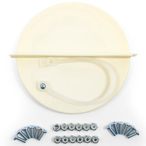 Camco Replacement Cap Kit Tank Cover with Caps and Lanyard for RV Propane, Beige