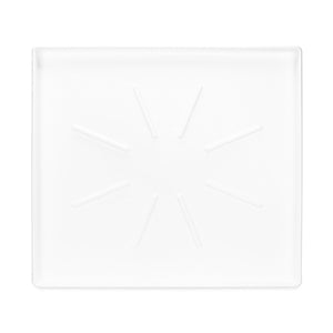 Camco Washing Machine Low Profile Drain Pan with PVC Fitting and Locknut, White