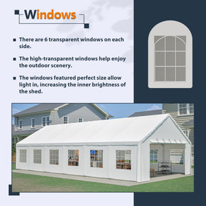 20x40FT Party Tent Heavy Duty, Large Wedding Event Shelters