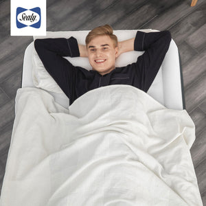 Sealy Tritech Twin 18" Air Mattress Bed 2 Person with Built-In AC Pump, 2 Pack