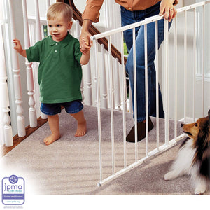 KidCo Safeway Top of Stairs Quick Release Baby Gate, 42.5x30.5", White (3 Pack)