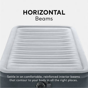 Intex Comfort Deluxe Dura-Beam Plush Airbed Mattress with Pump, Twin (3 Pack)