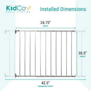KidCo Angle Mount Safeway Stair Top Quick Release Baby Gate, White (3 Pack)