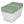 Sterilite Clear Stackable 6 Qt Storage Tote Box Container, Crisp Green (10 Pack)