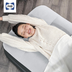 Sealy Tritech 16 Inch Air Mattress Bed 2 Person with Built-In AC Pump, 2 Pack