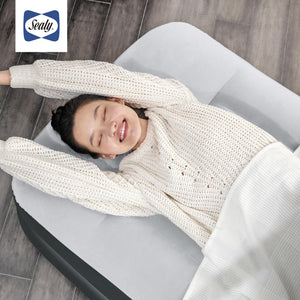 Sealy Tritech 16 Inch Air Mattress Bed 2 Person with Built-In AC Pump, 2 Pack - TRAPSKI