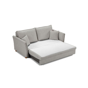 Oren Chenille Sleeper Sectional Sofa With Storage - Gray