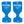 TRC Recreation Lazy Bunz Foam Water Saddle Swimming Pool Float, Blue (2 Pack)