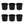 Homz 17 Gal Plastic Open Storage Round Utility Tub with Handles, Black (3 Pack)