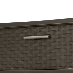 Sterilite 3 Drawer Wide Weave Storage Tower Plastic Organizer Drawers (2 Pack)