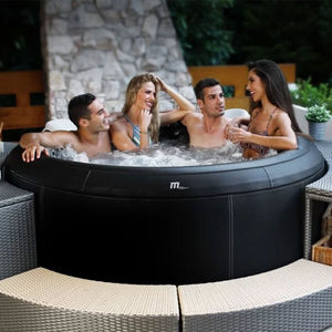 MSpa Round Inflatable Bubble Massage Spa, 4 to 6 Person Hot Tub, Super Camaro - TRAPSKI