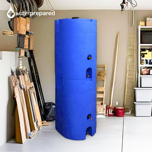 WaterPrepared 160 Gal Stackable Design Utility Water Tank w/ Large Cap, (4 Pack)
