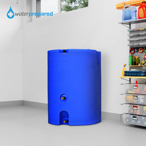 WaterPrepared 160 Gal Stackable Design Utility Water Tank w/ Large Cap, (4 Pack)