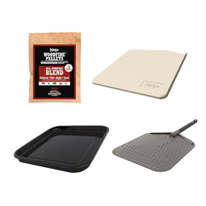 Ninja 8-in-1 Electric Programmable Metal Woodfire Pizza Oven w/ Timer, Grey (Certified Refurbished)