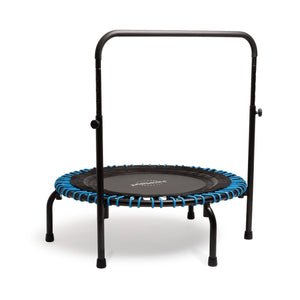 JumpSport 350 Series 39" Trampoline & Handle Bar Bundle, 30 Adjustable Bungees, Stable No-Tip Arched Legs, & 60 Day Streaming Trial