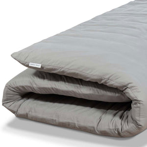 Native Nest Japanese Futon Floor Mattress, Foldable Shikibuton Bed, Full, Grey