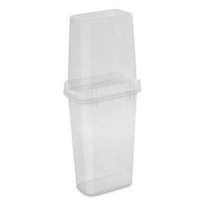 Sterilite 12 Pack Vertical Wrap Storage Box, Holds 25 Rolls, 40" Tall, Clear