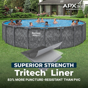 Bestway APX 365 22'x52" Round Above Ground Swimming Pool Set with Pump & Ladder