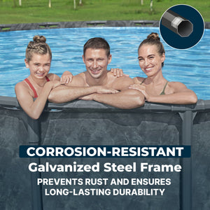 Bestway APX 365 22'x52" Round Above Ground Swimming Pool Set with Pump & Ladder