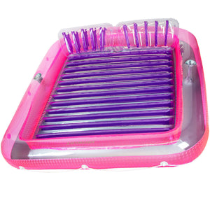 Swimline Original XL Suntan Tub Outdoor Water Lounge Float, Pink/Purple (2 Pack)