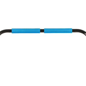 HolaHatha 40" Mini Trampoline Fitness Rebounder with Adjustable Handle, Blue