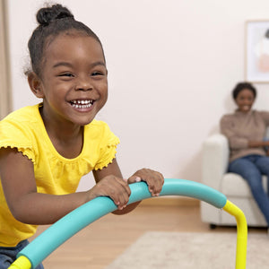 Fisher-Price WonderJump 36" Round Indoor Mini Trampoline for Kids Toddler Toy