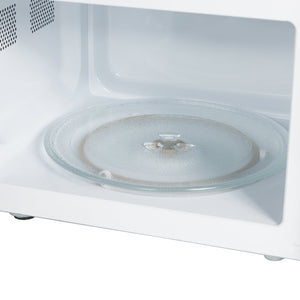 Haden 700 Watt 0.7 Cubic Foot Microwave Oven with Digital Controls, Ivory/Chrome