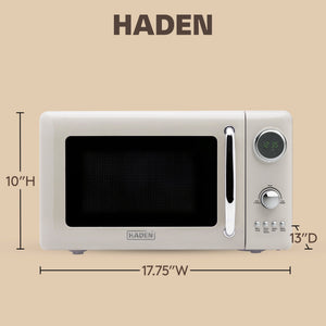 Haden 700 Watt 0.7 Cubic Foot Microwave Oven with Digital Controls, Putty/Chrome - TRAPSKI
