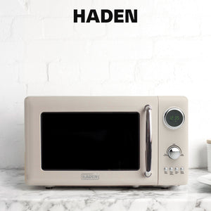 Haden 700 Watt 0.7 Cubic Foot Microwave Oven with Digital Controls, Putty/Chrome - TRAPSKI