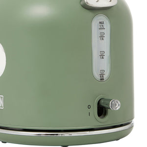 Haden Dorset 1.7 Liter Electric Water Kettle with 360-Degree Base, Cedar Green - TRAPSKI