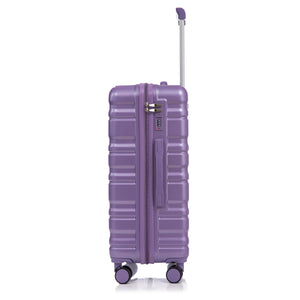 HIFINE Tourist 3-Piece ABS Spinner Wheel Luggage Set (Purple)