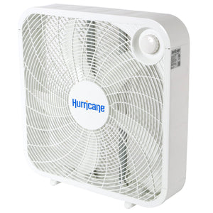 Hurricane 20" Classic Series Floor Box Fan with 3 Speed Settings, 2 Pack, White