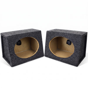 QPower Angled Style 6 x 9 Inch Car Audio Speaker Box Enclosures, 2 Speaker Boxes