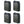 Scepter 5 Gallon Heavy Duty Military Style HDPE Water Container, (4 Pack), Black
