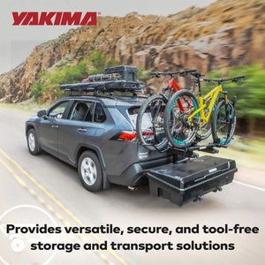 Yakima EXO SwingBase Hitch Base Rack with GearLocker Cargo Box and TopShelf Rack