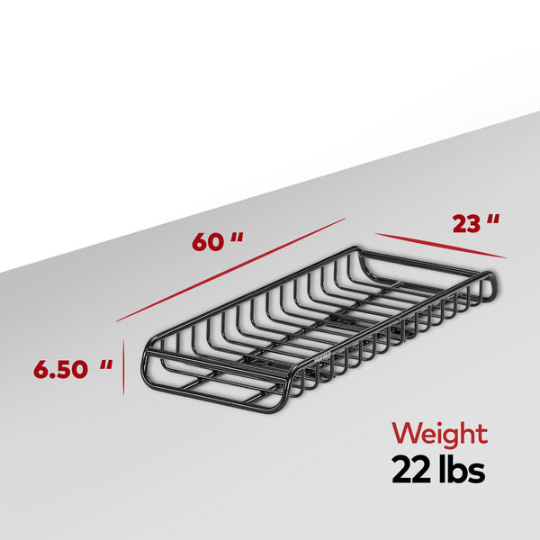 Yakima EXO SwingBase, GearLocker Box, TopShelf Rack and GearWarrior Basket Mount