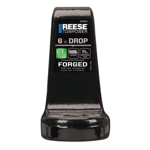 REESE Trailer Hitch Ball Mount, Fits 2" Receiver, 4" Drop, 16000 lbs, Black