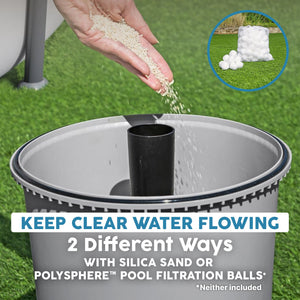 Bestway 950 Gallon Sand Filter Pump for Above Ground Outdoor Swimming Pools