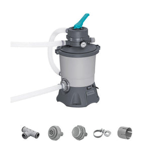 Bestway 950 Gallon Sand Filter Pump for Above Ground Outdoor Swimming Pools