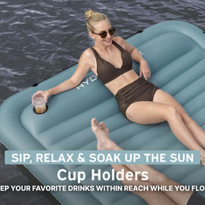 Bestway Hydro-Force Sun Soaker Inflatable 4 Person Water Float Platform Lounger