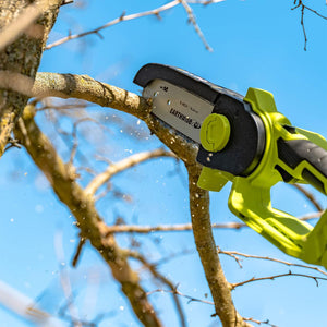 Earthwise Power Tools 16 inch Cordless Mini Pole Chainsaw with Battery Included