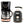 Haden Dorset 1.7L Electric Water Kettle & 12 Cup Coffee Maker, Black & Copper