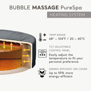 Intex PureSpa 6 Person Inflatable Spa, Multicolor Light, and Headrest (2 Pack)