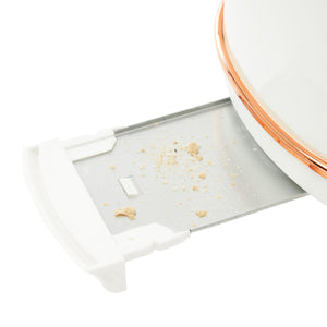 Haden Heritage 2 Slice Wide Slot Toaster & Electric Water Kettle, Ivory & Copper - TRAPSKI