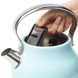 Haden 12 Cup Coffee Maker & Heritage 1.7L Electric Kettle, Turquoise & Chrome